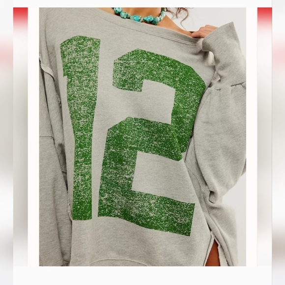 NWT "S" Oversized We The Free Camden Sweatshirt - Picture 3 of 16